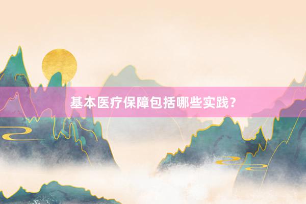 基本医疗保障包括哪些实践？